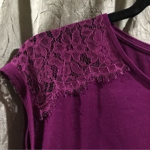 Ann Taylor small plum blouse